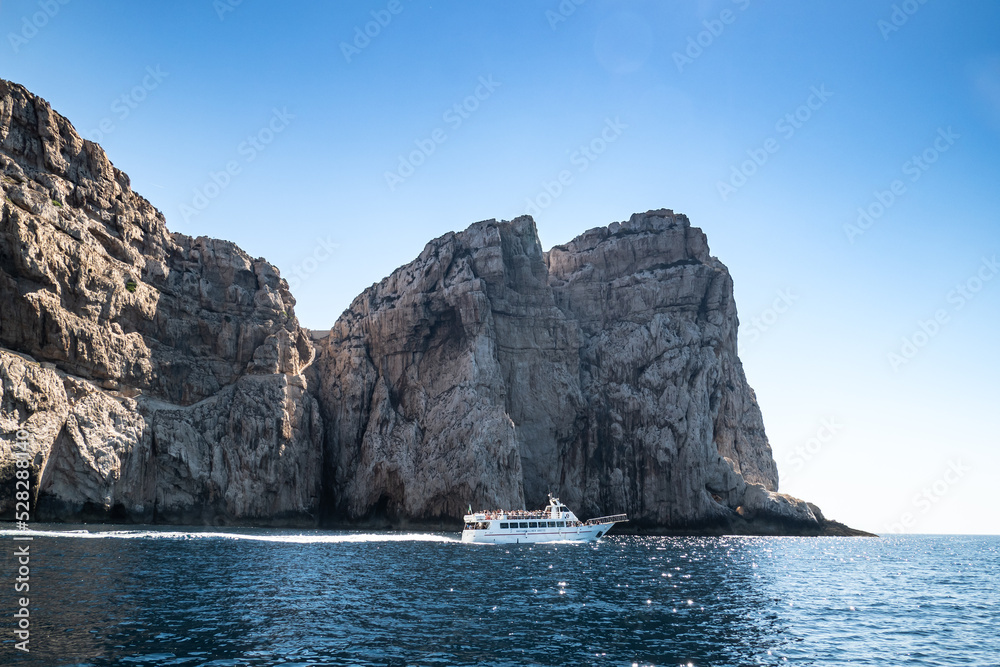 Capo Caccia cliff near Alghero city, Sardinia, Italy