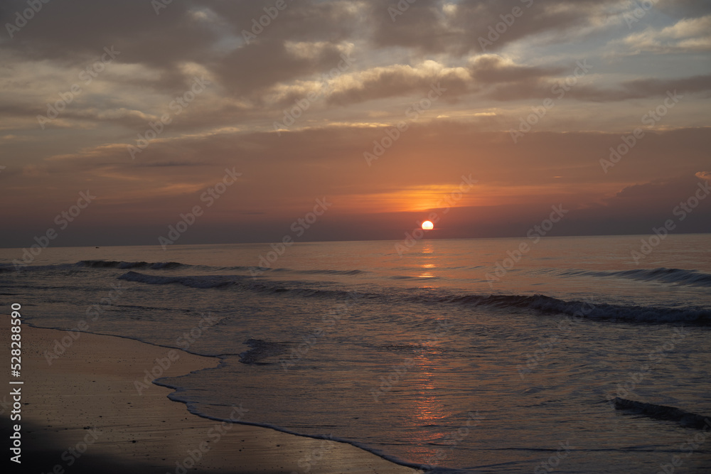 Watching the sunrise in Myrtle Beach, South Carolina
