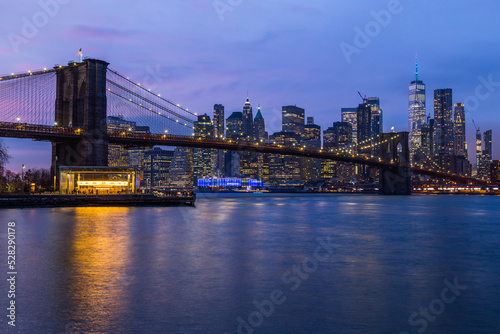 New York City Skyline at sunset © norbel