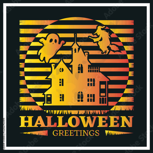 Halloween t-shirt design template. Halloween t shirt design vector. Typography, quote, Halloween t shirt design. Halloween t shirt design for Halloween day