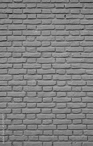 Cloud Gray Colored Old Brick Wall for Abstract Backdrop