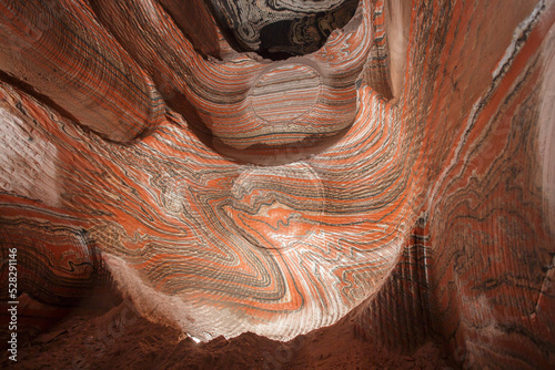 Deep mine of potash production. photo