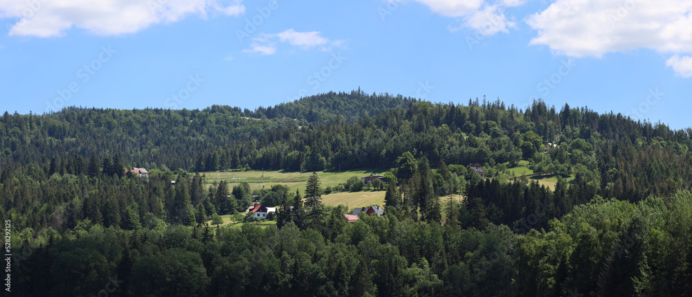 Peaceful scenery in Slovakian mountains in Slovakia