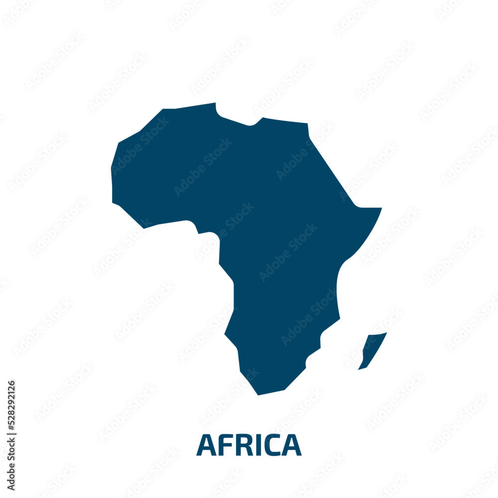 africa vector icon. africa, continent, map filled icons from flat africa concept. Isolated black glyph icon, vector illustration symbol element for web design and mobile apps