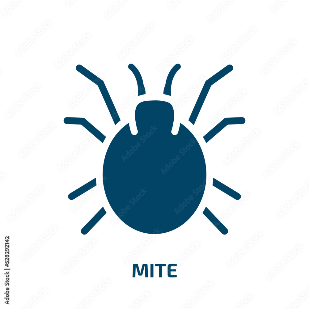 mite vector icon. mite, insect, bug filled icons from flat insects concept. Isolated black glyph icon, vector illustration symbol element for web design and mobile apps mite vector icon. mite, insect, bug filled icons from flat insects concept. Isolated black glyph icon, vector illustration symbol element for web design and mobile apps
