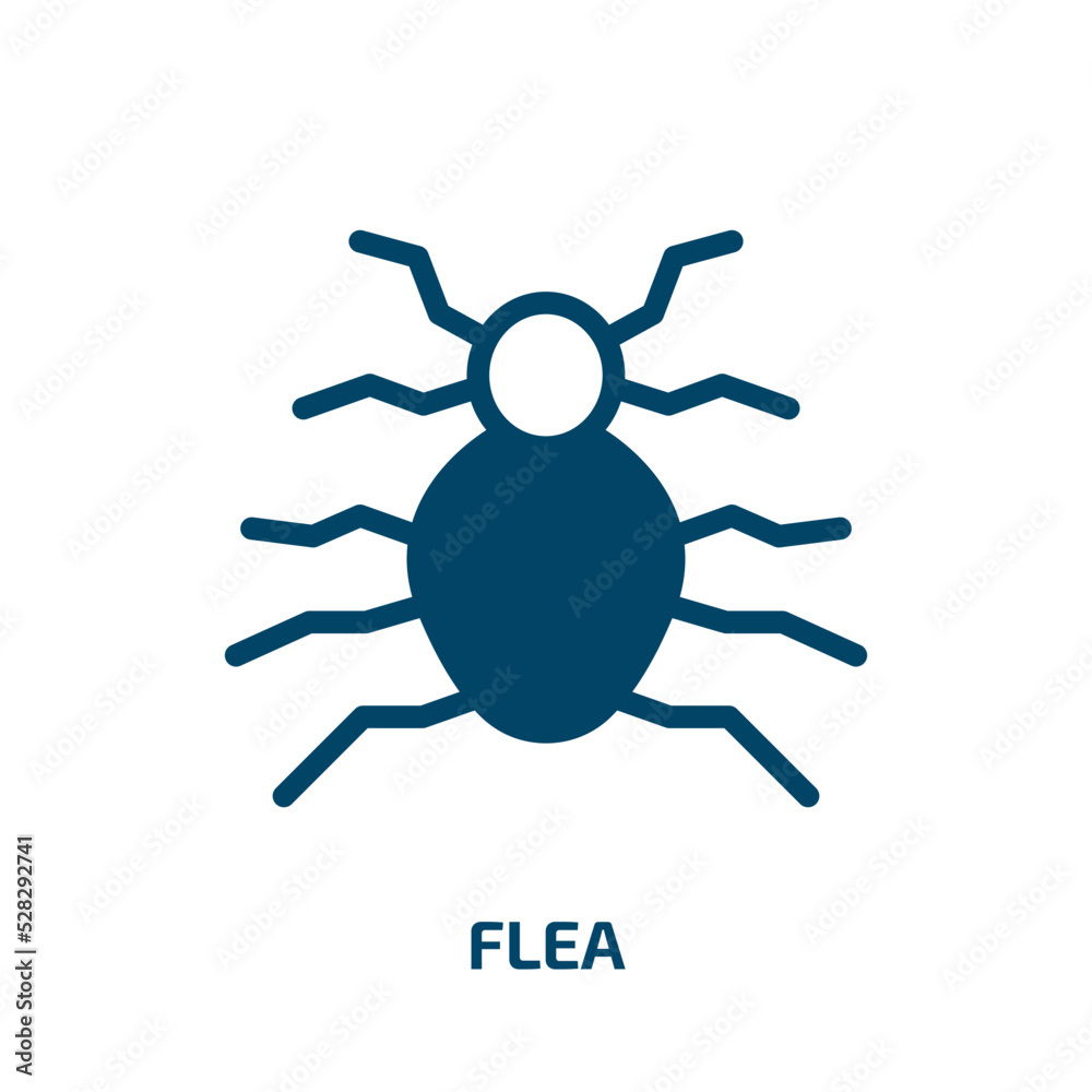 flea vector icon. flea, insect, animal filled icons from flat insects concept. Isolated black glyph icon, vector illustration symbol element for web design and mobile apps flea vector icon. flea, insect, animal filled icons from flat insects concept. Isolated black glyph icon, vector illustration symbol element for web design and mobile apps