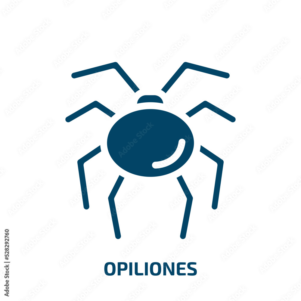 opiliones vector icon. opiliones, animal, halloween filled icons from flat insects concept. Isolated black glyph icon, vector illustration symbol element for web design and mobile apps opiliones vector icon. opiliones, animal, halloween filled icons from flat insects concept. Isolated black glyph icon, vector illustration symbol element for web design and mobile apps