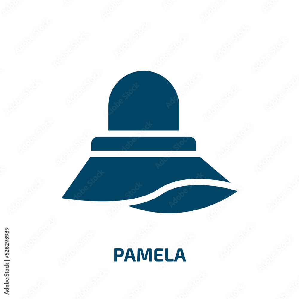 pamela vector icon. pamela, collection, holiday filled icons from flat hipster concept. Isolated black glyph icon, vector illustration symbol element for web design and mobile apps pamela vector icon. pamela, collection, holiday filled icons from flat hipster concept. Isolated black glyph icon, vector illustration symbol element for web design and mobile apps