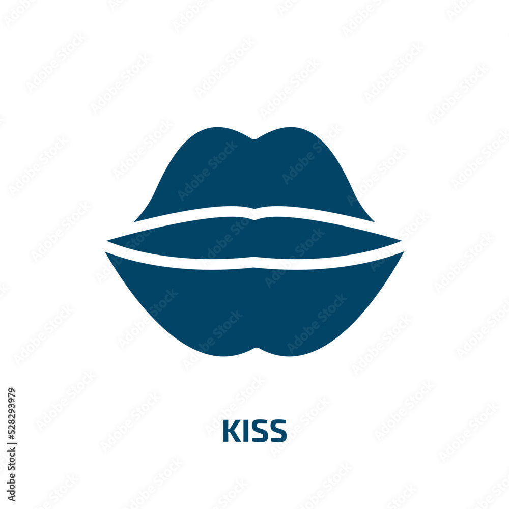 kiss vector icon. kiss, emotion, love filled icons from flat beauty concept. Isolated black glyph icon, vector illustration symbol element for web design and mobile apps kiss vector icon. kiss, emotion, love filled icons from flat beauty concept. Isolated black glyph icon, vector illustration symbol element for web design and mobile apps