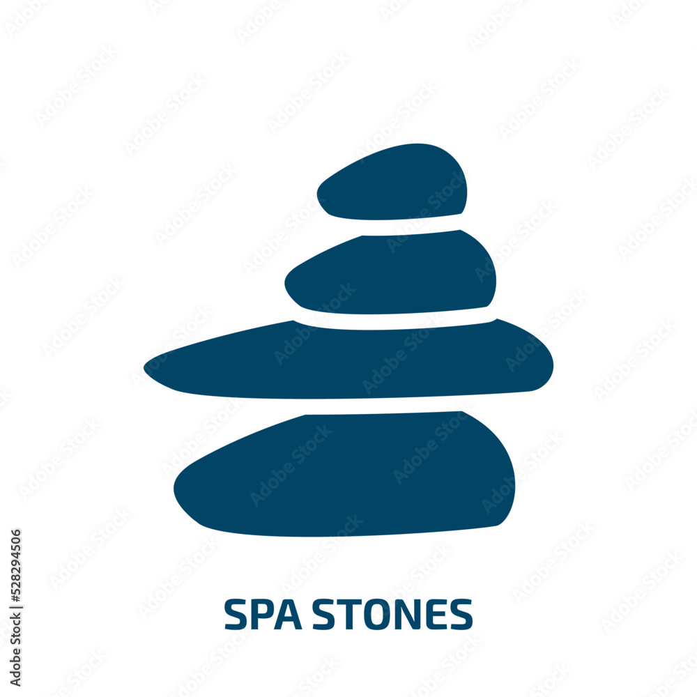 spa stones vector icon. spa stones, spa, health filled icons from flat beautiful concept. Isolated black glyph icon, vector illustration symbol element for web design and mobile apps spa stones vector icon. spa stones, spa, health filled icons from flat beautiful concept. Isolated black glyph icon, vector illustration symbol element for web design and mobile apps