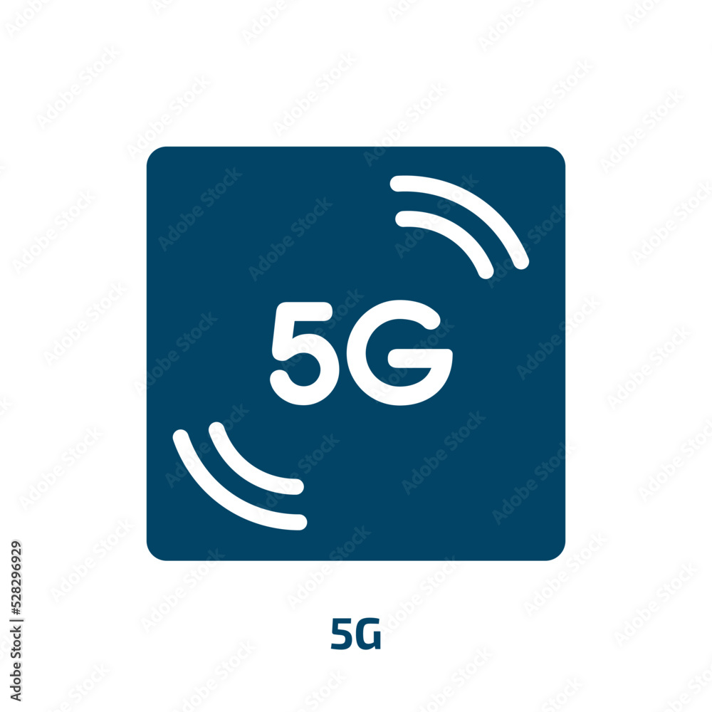 5g vector icon. 5g, data, communication filled icons from flat mobile interface concept. Isolated black glyph icon, vector illustration symbol element for web design and mobile apps 5g vector icon. 5g, data, communication filled icons from flat mobile interface concept. Isolated black glyph icon, vector illustration symbol element for web design and mobile apps