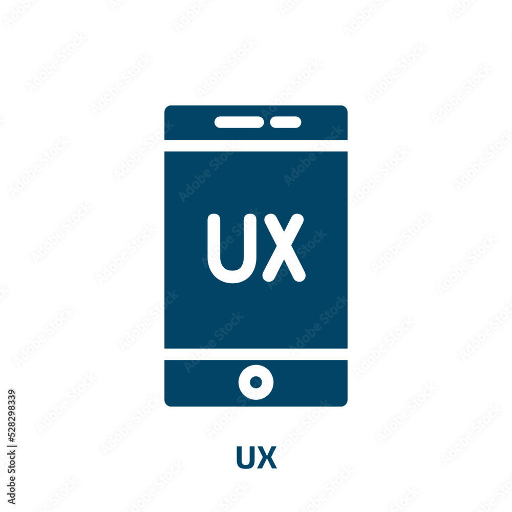 ux vector icon. ux, interface, app filled icons from flat digital services concept. Isolated black glyph icon, vector illustration symbol element for web design and mobile apps ux vector icon. ux, interface, app filled icons from flat digital services concept. Isolated black glyph icon, vector illustration symbol element for web design and mobile apps