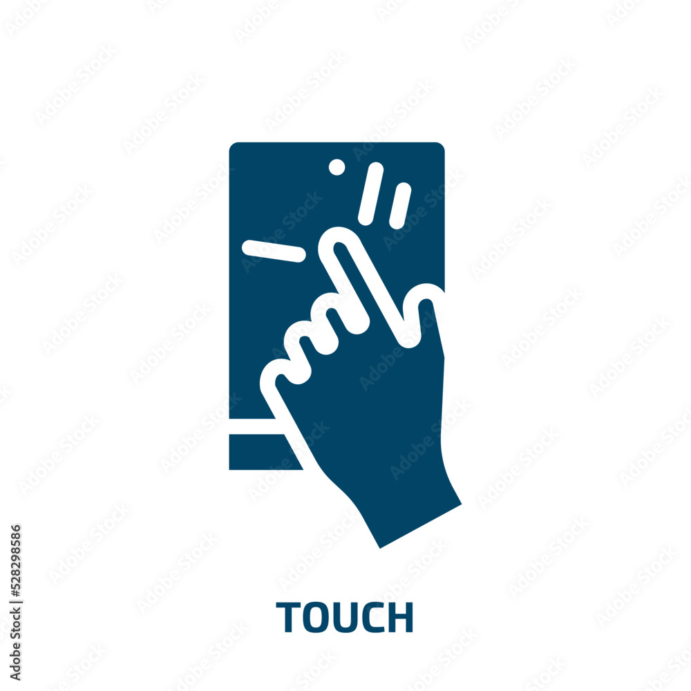 touch vector icon. touch, smartphone, smart filled icons from flat modern screen concept. Isolated black glyph icon, vector illustration symbol element for web design and mobile apps touch vector icon. touch, smartphone, smart filled icons from flat modern screen concept. Isolated black glyph icon, vector illustration symbol element for web design and mobile apps