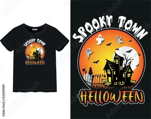 Halloween t-shirt design   vacation mood   Halloween party  Halloween background