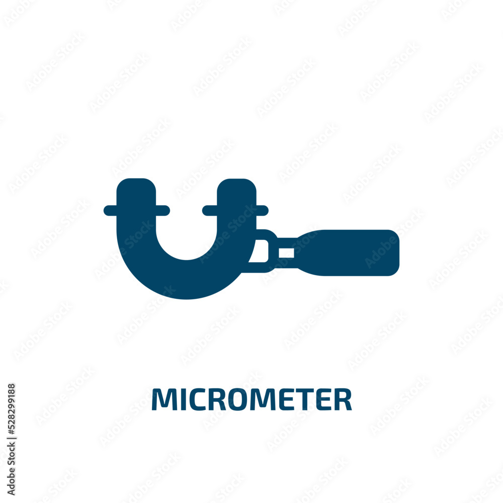 micrometer vector icon. micrometer, meter, equipment filled icons from