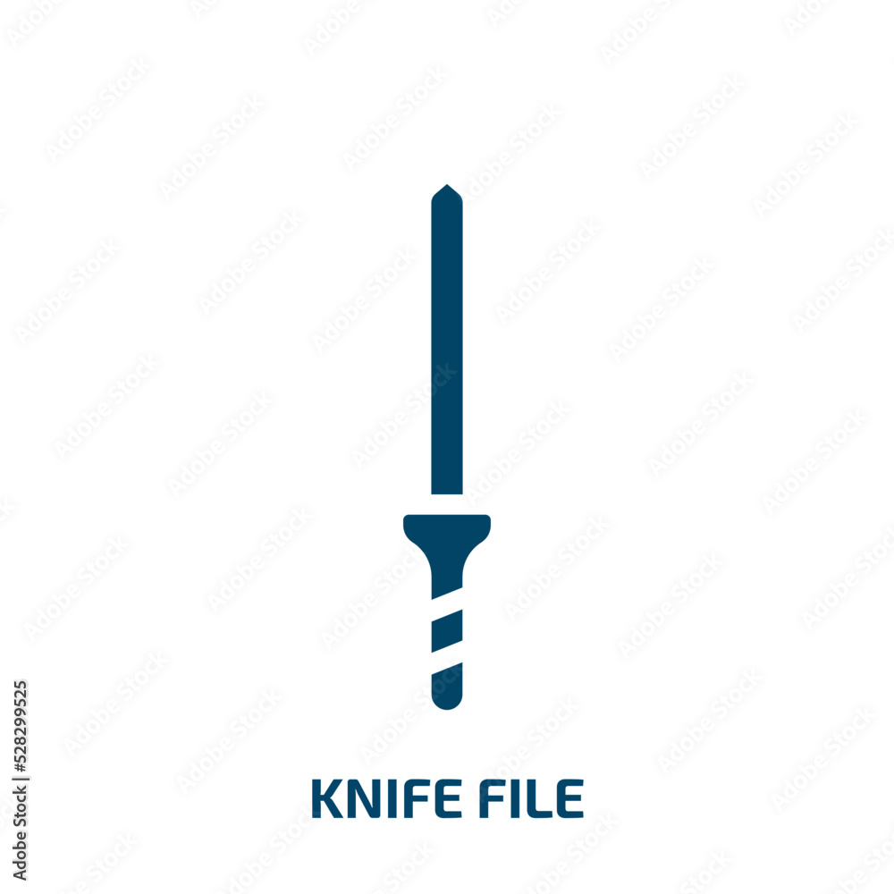 knife file vector icon. knife file, equipment, scissors filled icons from flat tools and machinery concept. Isolated black glyph icon, vector illustration symbol element for web design and mobile apps knife file vector icon. knife file, equipment, scissors filled icons from flat tools and machinery concept. Isolated black glyph icon, vector illustration symbol element for web design and mobile apps