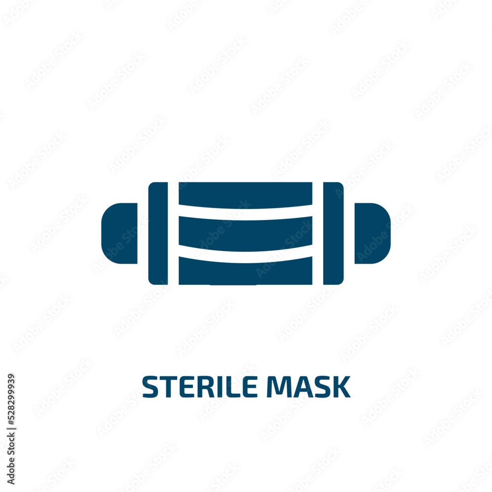 sterile mask vector icon. sterile mask, medical, sterile filled icons from flat concept. Isolated black glyph icon, vector illustration symbol element for web design and mobile apps sterile mask vector icon. sterile mask, medical, sterile filled icons from flat concept. Isolated black glyph icon, vector illustration symbol element for web design and mobile apps
