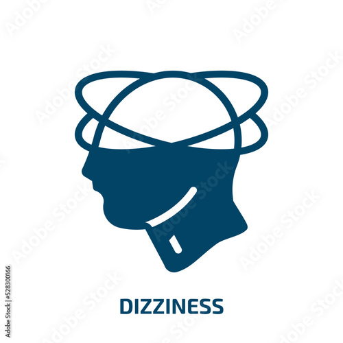 dizziness vector icon. dizziness, health, people filled icons from flat concept. Isolated black glyph icon, vector illustration symbol element for web design and mobile apps