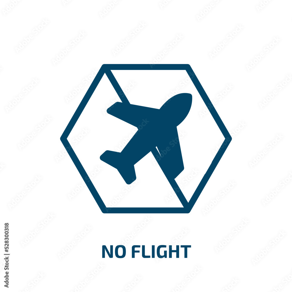 no flight vector icon. no flight, flight, travel filled icons from flat concept. Isolated black glyph icon, vector illustration symbol element for web design and mobile apps no flight vector icon. no flight, flight, travel filled icons from flat concept. Isolated black glyph icon, vector illustration symbol element for web design and mobile apps