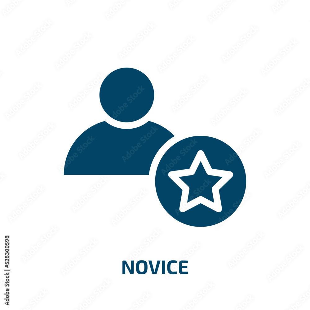 novice vector icon. novice, beginner, business filled icons from flat driving school concept. Isolated black glyph icon, vector illustration symbol element for web design and mobile apps novice vector icon. novice, beginner, business filled icons from flat driving school concept. Isolated black glyph icon, vector illustration symbol element for web design and mobile apps