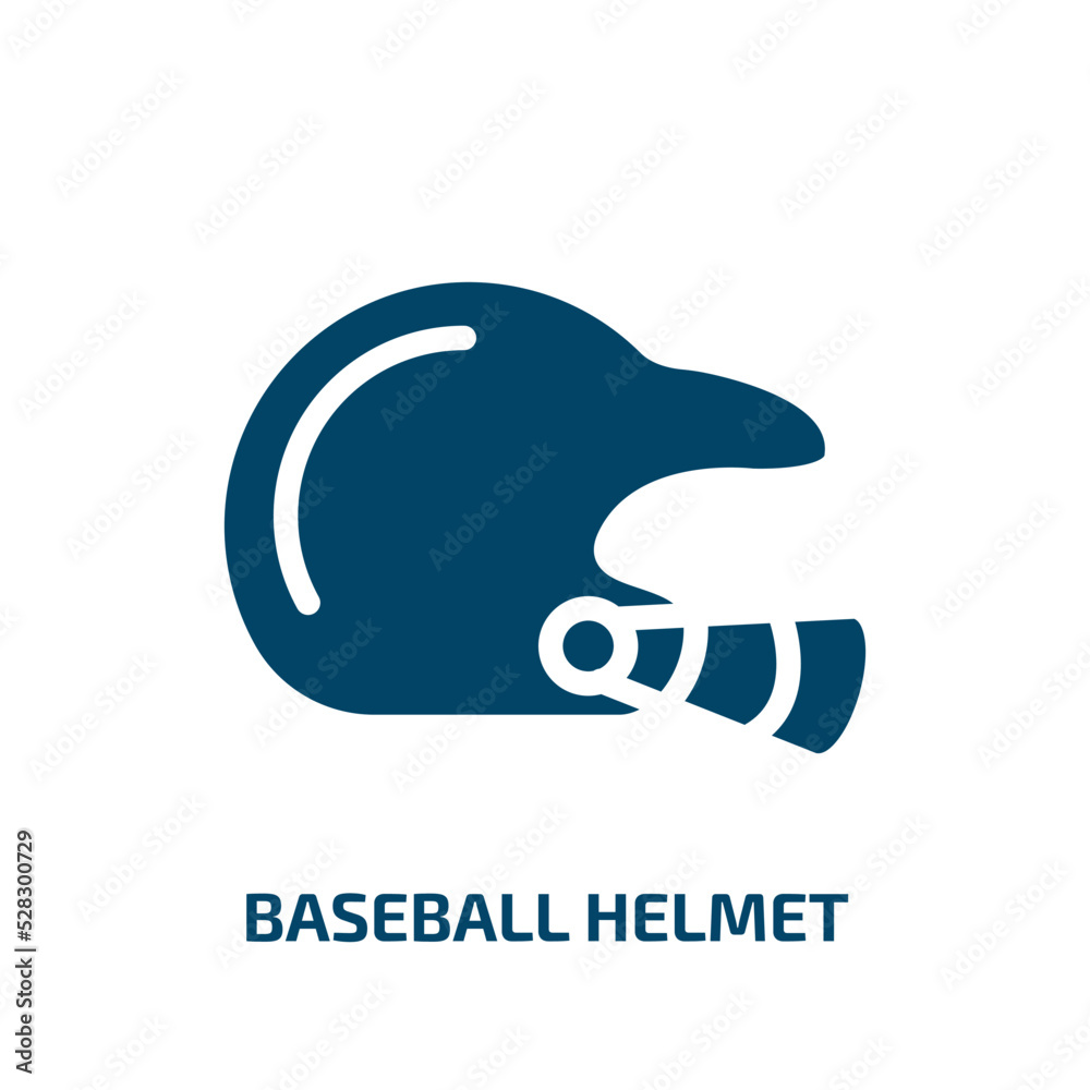 baseball helmet vector icon. baseball helmet, baseball, helmet filled icons from flat college concept. Isolated black glyph icon, vector illustration symbol element for web design and mobile apps baseball helmet vector icon. baseball helmet, baseball, helmet filled icons from flat college concept. Isolated black glyph icon, vector illustration symbol element for web design and mobile apps