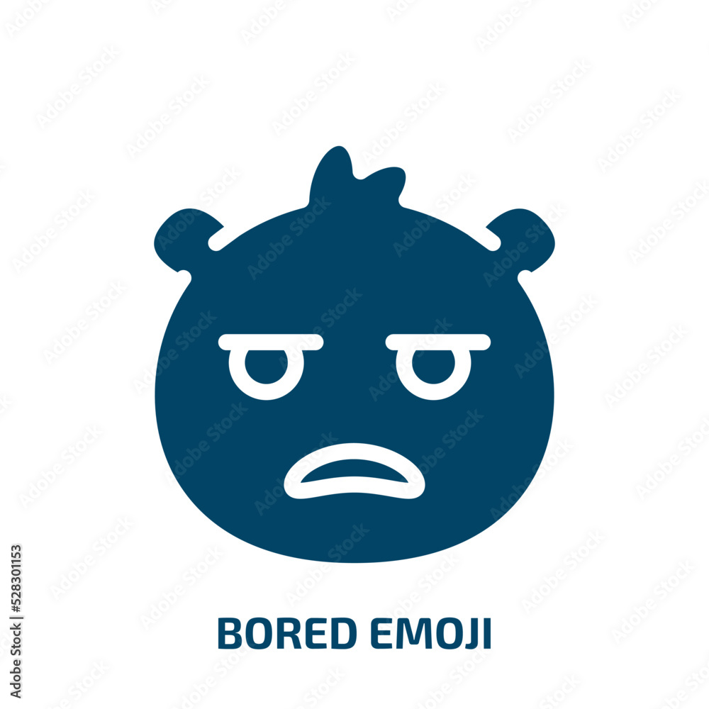 bored emoji vector icon. bored emoji, emoticon, cartoon filled icons from flat emoji concept. Isolated black glyph icon, vector illustration symbol element for web design and mobile apps bored emoji vector icon. bored emoji, emoticon, cartoon filled icons from flat emoji concept. Isolated black glyph icon, vector illustration symbol element for web design and mobile apps