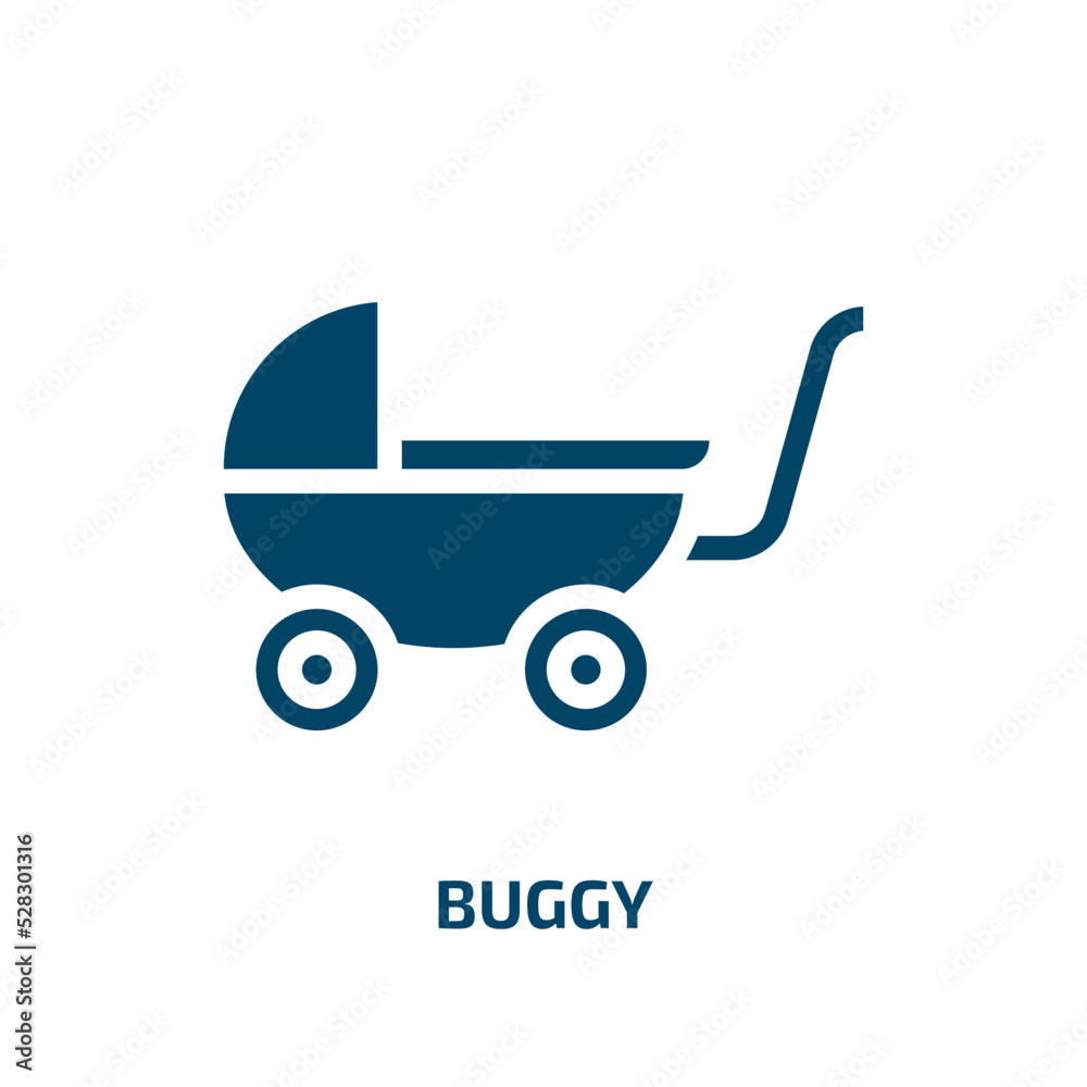 buggy vector icon. buggy, baby, carriage filled icons from flat baby concept. Isolated black glyph icon, vector illustration symbol element for web design and mobile apps buggy vector icon. buggy, baby, carriage filled icons from flat baby concept. Isolated black glyph icon, vector illustration symbol element for web design and mobile apps