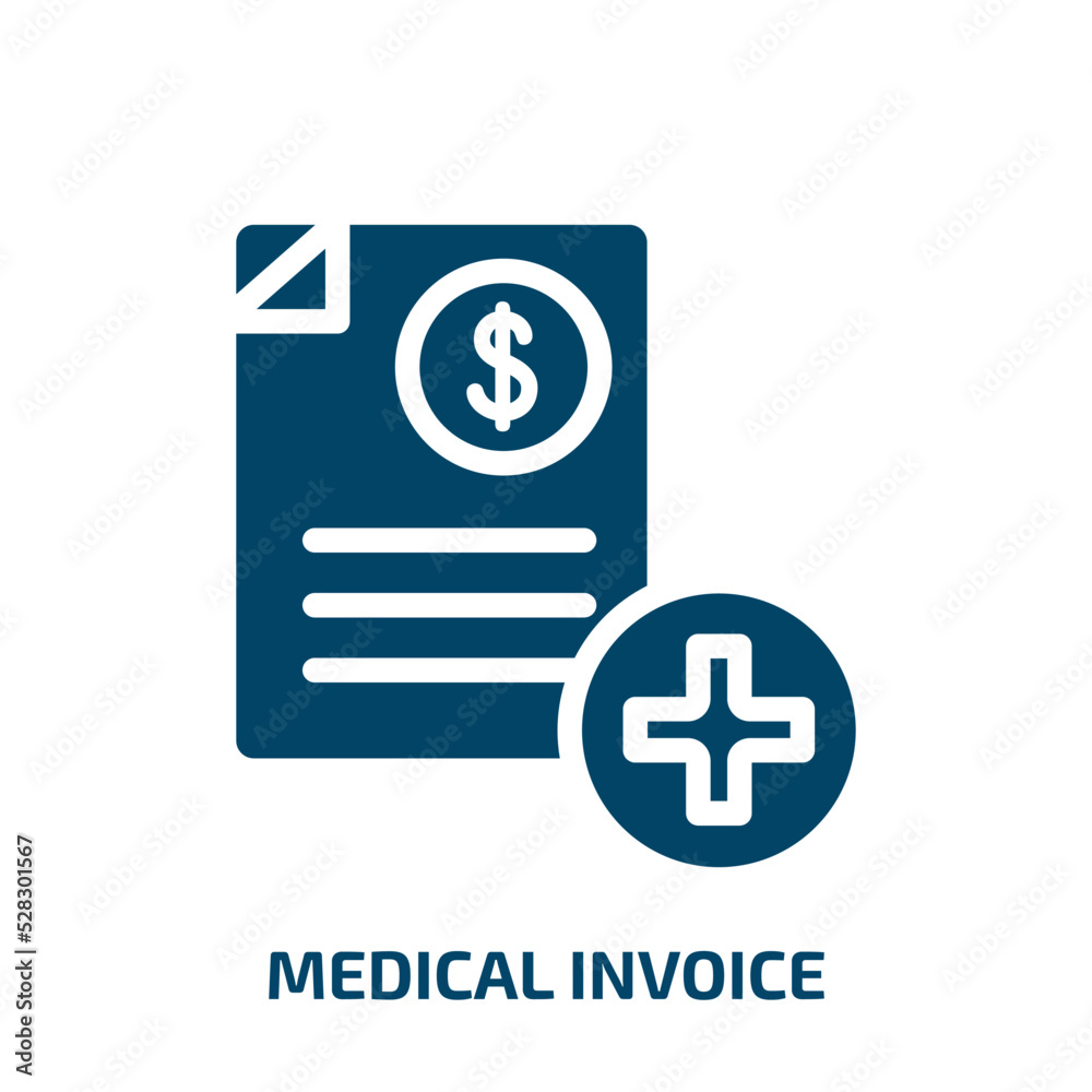 medical invoice vector icon. medical invoice, medical, invoice filled icons from flat pharmacy concept. Isolated black glyph icon, vector illustration symbol element for web design and mobile apps medical invoice vector icon. medical invoice, medical, invoice filled icons from flat pharmacy concept. Isolated black glyph icon, vector illustration symbol element for web design and mobile apps