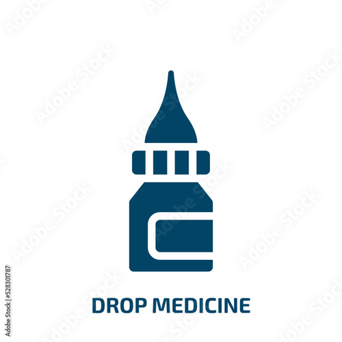 drop medicine vector icon. drop medicine, medical, drop filled icons from flat medicine concept. Isolated black glyph icon, vector illustration symbol element for web design and mobile apps