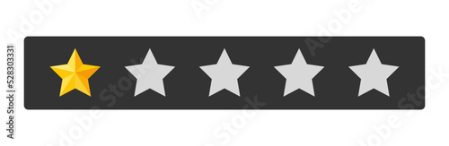 One stars rating button