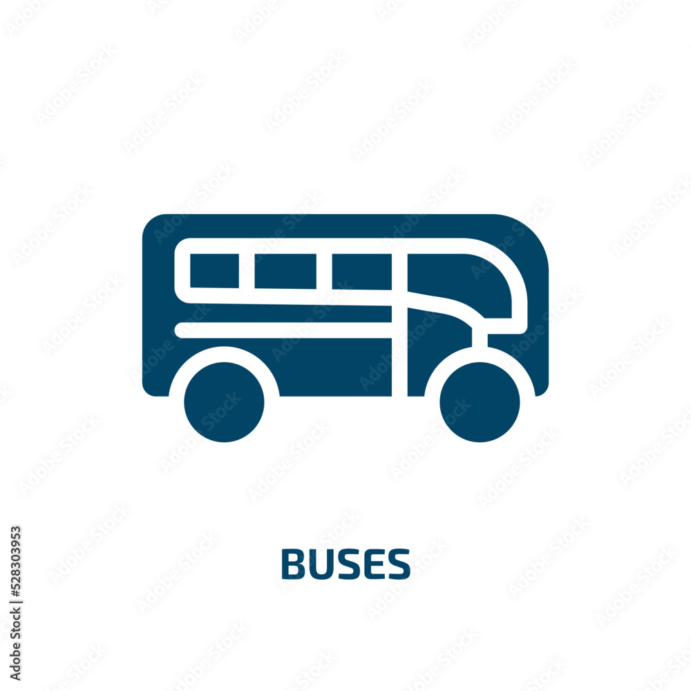 buses vector icon. buses, transport, bus filled icons from flat global logistic concept. Isolated black glyph icon, vector illustration symbol element for web design and mobile apps buses vector icon. buses, transport, bus filled icons from flat global logistic concept. Isolated black glyph icon, vector illustration symbol element for web design and mobile apps