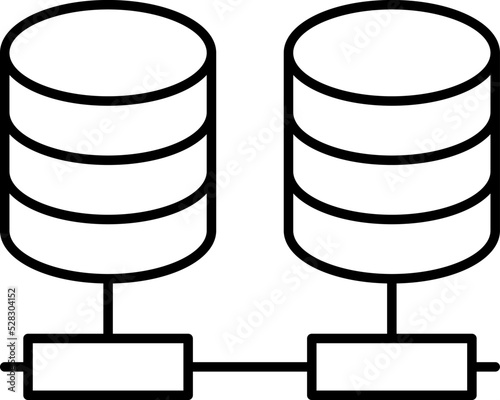 hosting server data icon vector image.