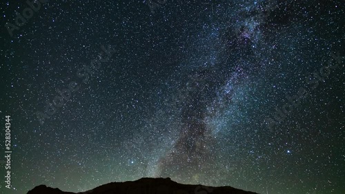 Milky Way Galaxy in Summer West Sky 24mm Red Rock Canyon Tilt Down Mojave Desert California USA