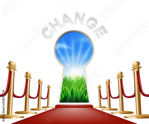 Change Door Keyhole. Concep...