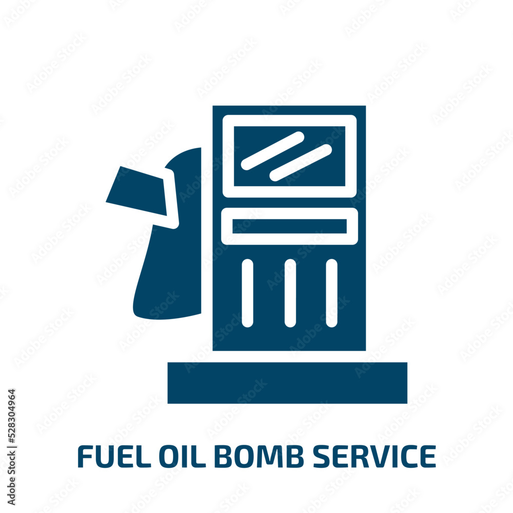 fuel oil bomb service vector icon. fuel oil bomb service, fuel, bomb filled icons from flat signals set concept. Isolated black glyph icon, vector illustration symbol element for web design and mobile fuel oil bomb service vector icon. fuel oil bomb service, fuel, bomb filled icons from flat signals set concept. Isolated black glyph icon, vector illustration symbol element for web design and mobile