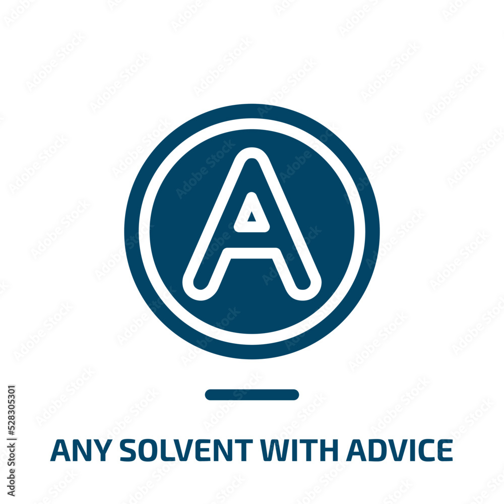 any solvent with advice vector icon. any solvent with advice, vector, graphic filled icons from flat laundry instructions concept. Isolated black glyph icon, vector illustration symbol element for web any solvent with advice vector icon. any solvent with advice, vector, graphic filled icons from flat laundry instructions concept. Isolated black glyph icon, vector illustration symbol element for web