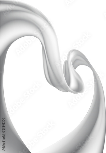 A modern ribbon wave abstra...