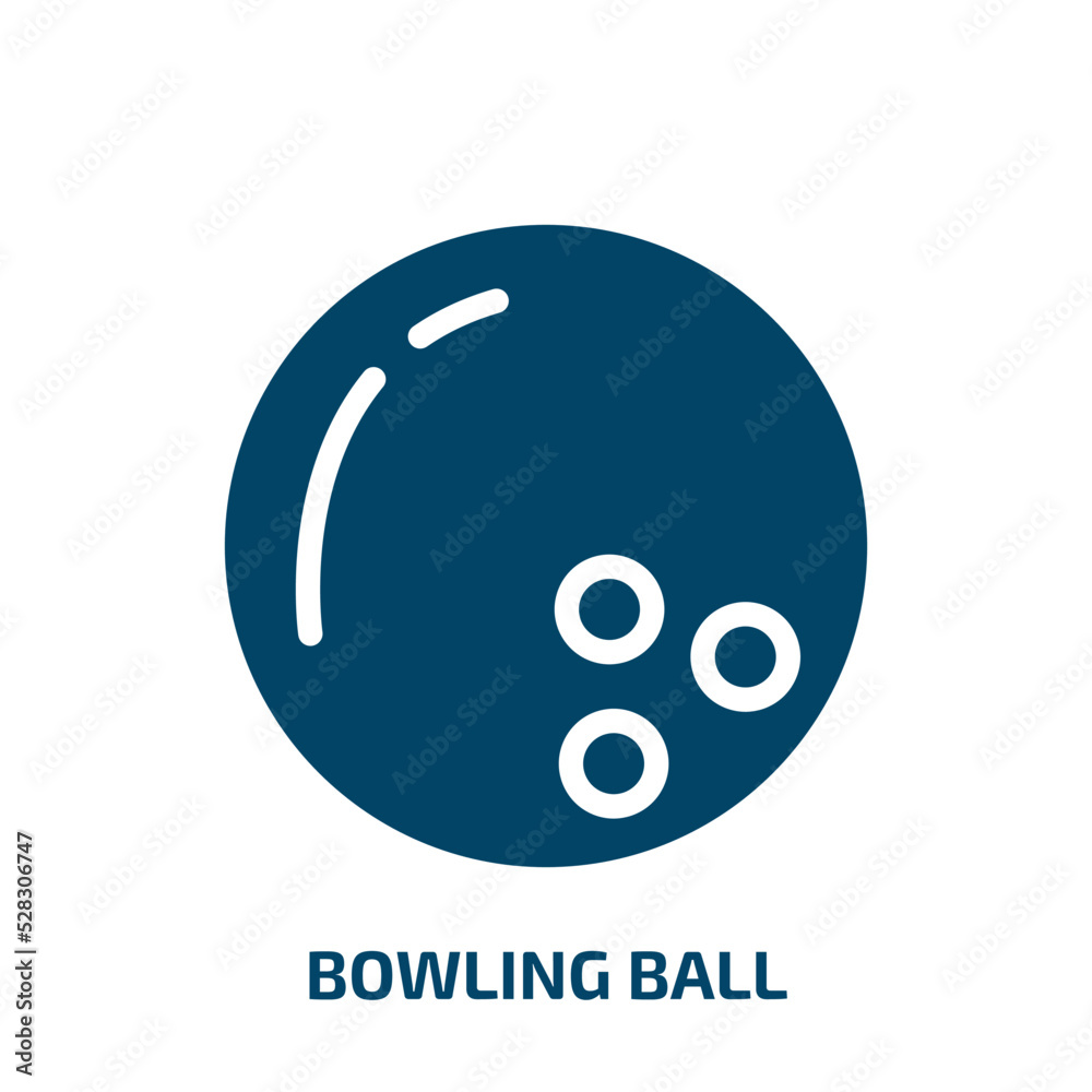bowling ball vector icon. bowling ball, game, ball filled icons from flat sport concept. Isolated black glyph icon, vector illustration symbol element for web design and mobile apps bowling ball vector icon. bowling ball, game, ball filled icons from flat sport concept. Isolated black glyph icon, vector illustration symbol element for web design and mobile apps