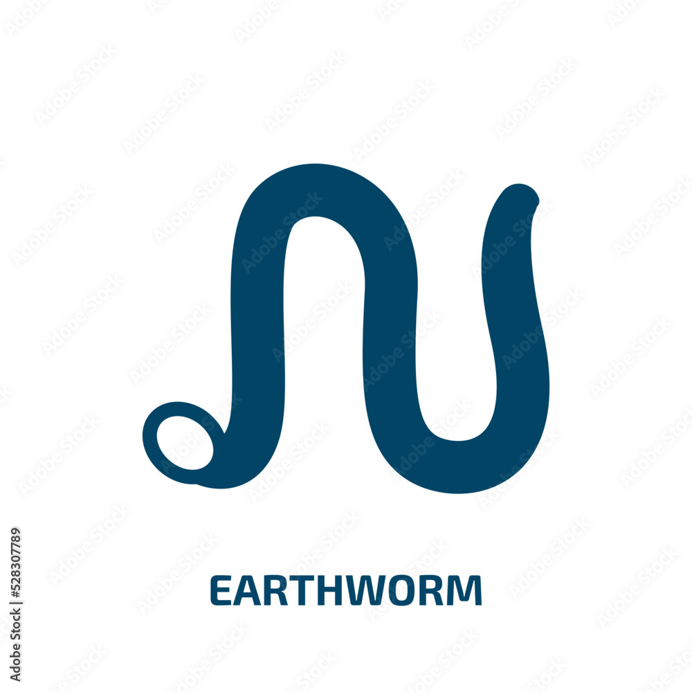 earthworm vector icon. earthworm, worm, animal filled icons from flat fisherman concept. Isolated black glyph icon, vector illustration symbol element for web design and mobile apps earthworm vector icon. earthworm, worm, animal filled icons from flat fisherman concept. Isolated black glyph icon, vector illustration symbol element for web design and mobile apps
