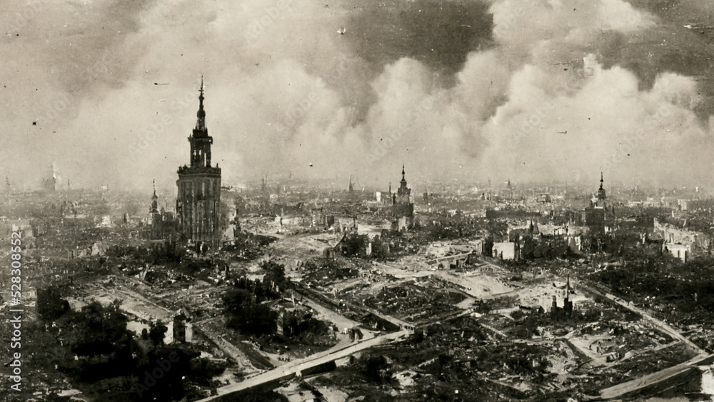 City destroyed by war