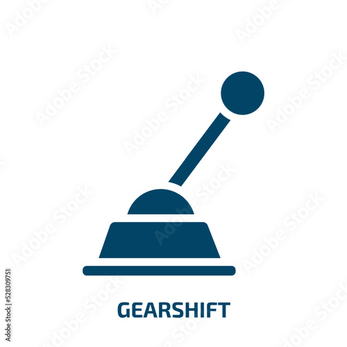 gearshift vector icon. gearshift, gear, engine filled icons from flat car repair concept. Isolated black glyph icon, vector illustration symbol element for web design and mobile apps
