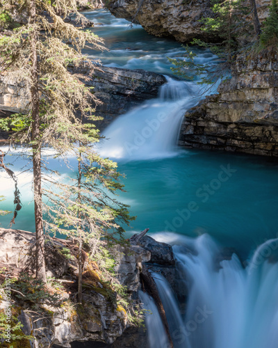 Water falls at Johnston Canyon  Banff National Park