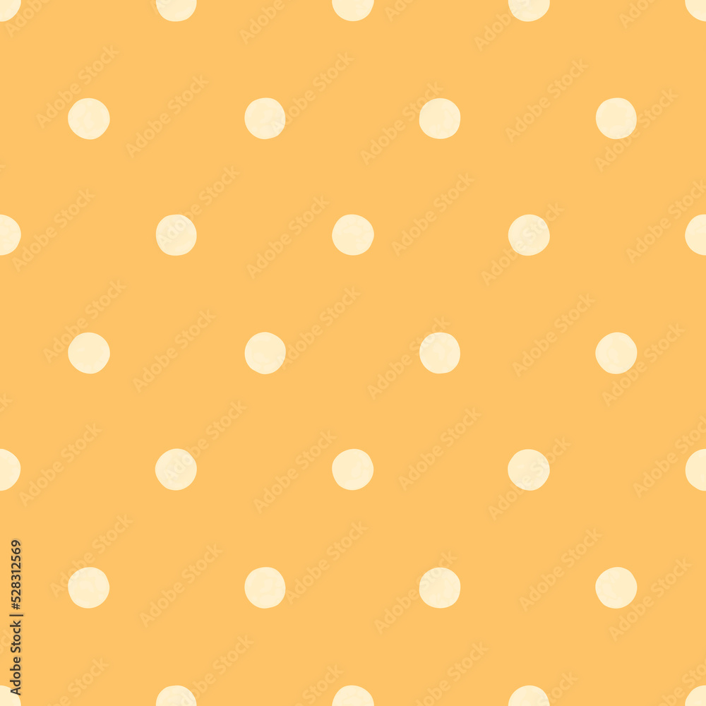 Festive Yellow Polka Dot Seamless Pattern, Colorful Cute Background, Wrapping Paper and Texture, Vector EPS Design. Festive Yellow Polka Dot Seamless Pattern, Colorful Cute Background, Wrapping Paper and Texture, Vector EPS Design.