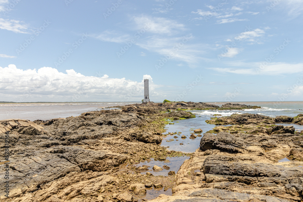 lighthouse in the city of Itacare, State of Bahia, Brazil