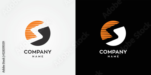 Letter S logo, sport style alphabet symbol, icon