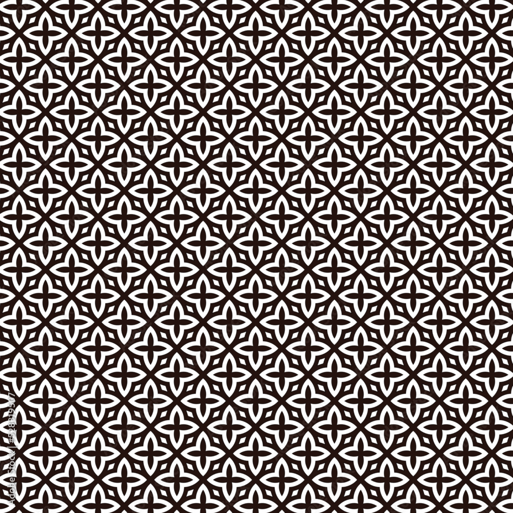 GeometricFloral Shape Black White Texture Tiles Wallpaper Background Banner Textile Clothes Fabric Fashion Print Wrapping Paper Decorative Laminates Carpet Backdrop Interior Design Art Pattern