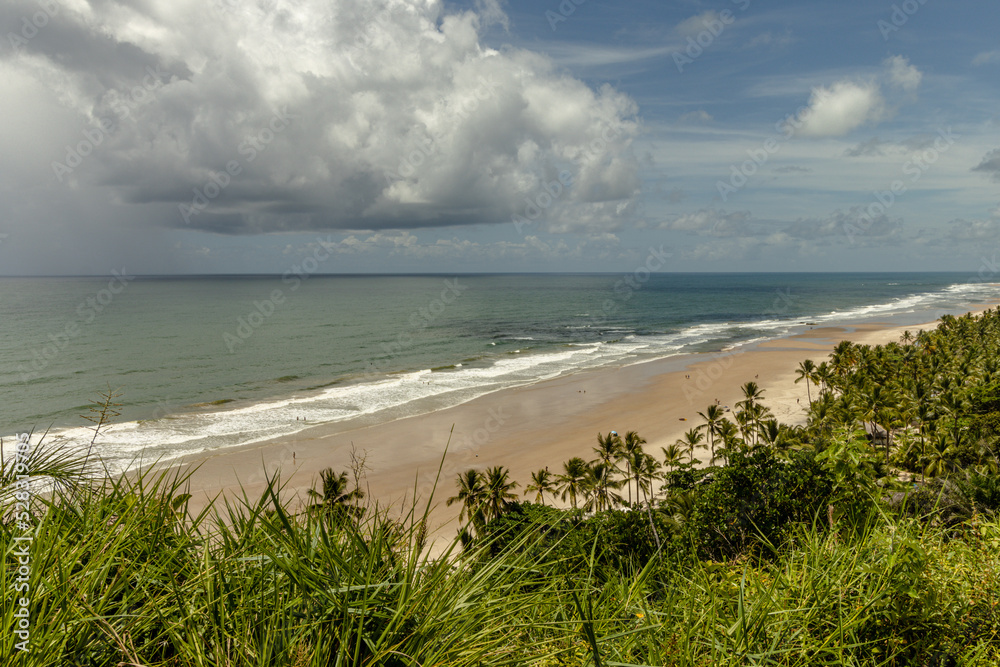 beach in the city of Itacare, State of Bahia, Brazil