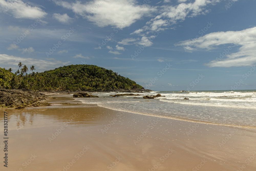 beach in the city of Itacare, State of Bahia, Brazil