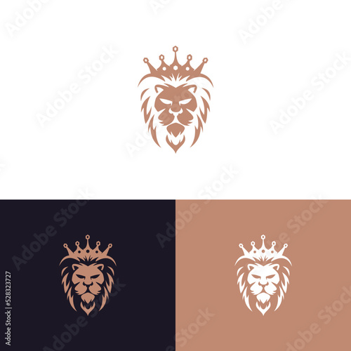 lion logo design vector template, for our business.