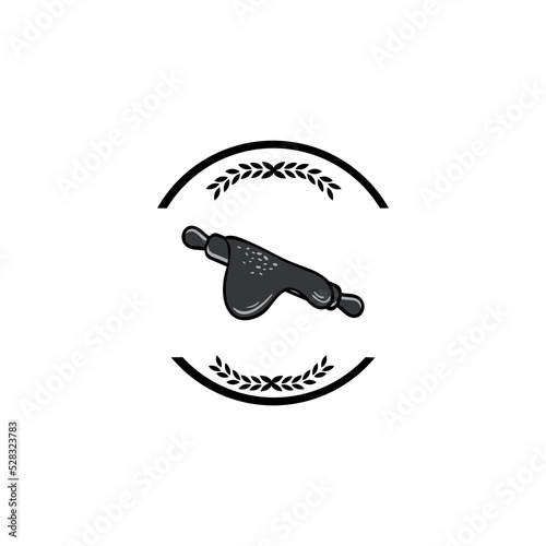 Bakery badge or label retro vector illustration. loaf store  food market  cafe  restaurant etc. Vector Illustration
